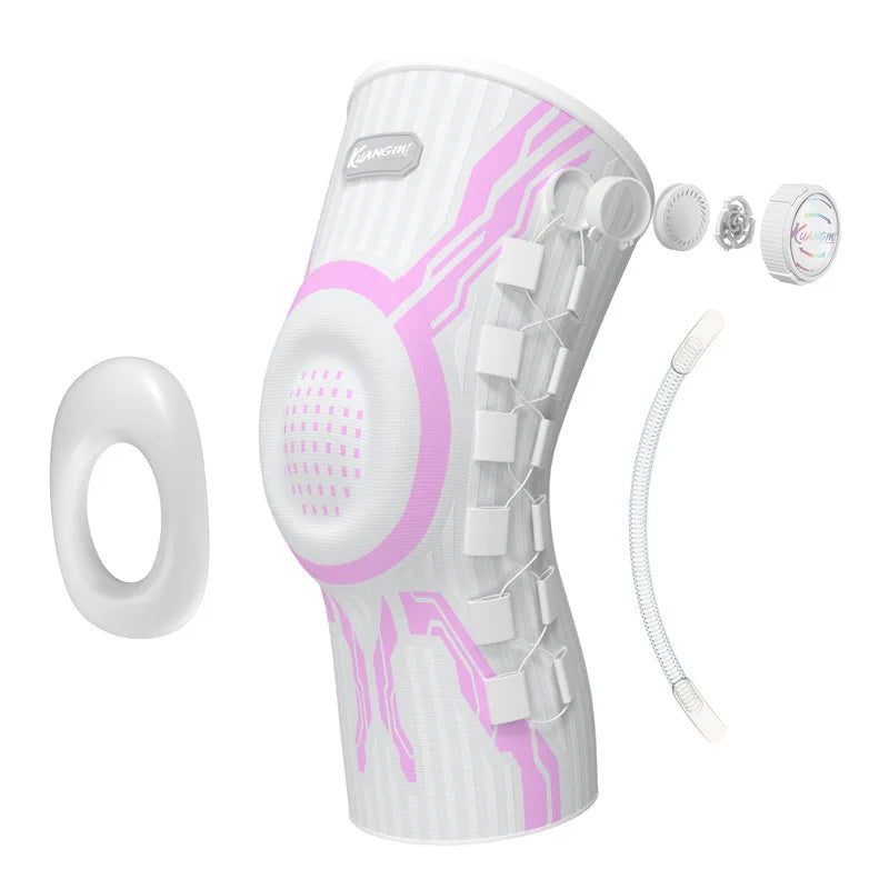 Sweat Wicking Joint Recovery Smart Dial Patella Stabilizer Knee Brace Compression Sleeve Resistance Running Home Gym Men Women