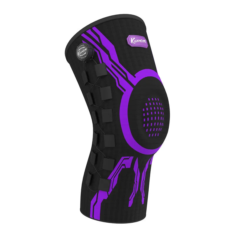 Sweat Wicking Joint Recovery Smart Dial Patella Stabilizer Knee Brace Compression Sleeve Resistance Running Home Gym Men Women